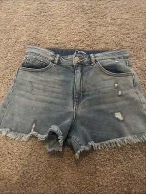 art class Light Wash Distressed Denim Shorts